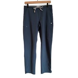 FIGS Women's High Waisted Yola Skinny Scrub Pants™ in Dark Harbor Blue, Size S